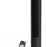 ANSIO 30 inch Black Tower Fan with Remote, 7.5 hours Timer, 3 Speed Settings