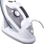 RS Steam Iron for Clothes with Retractable Cord, Vertical Steaming, Anti-Drip Design, Spray Mist and Auto Clean Button, 1200W