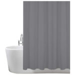ANSIO Charcoal Grey Shower Curtain
